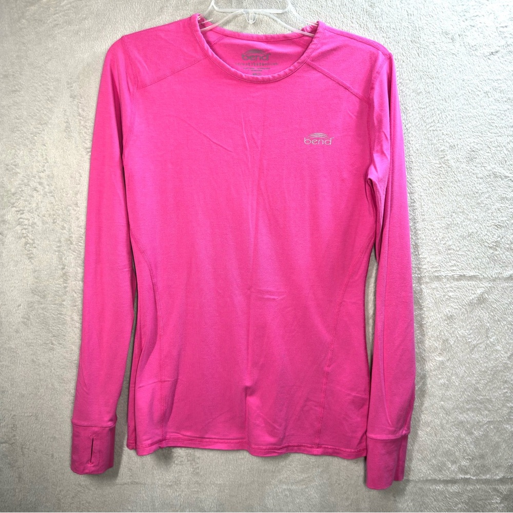 Bend Long Sleeve Activewear Top Women’s S Pink Fitted Running Hiking‎ Cycling